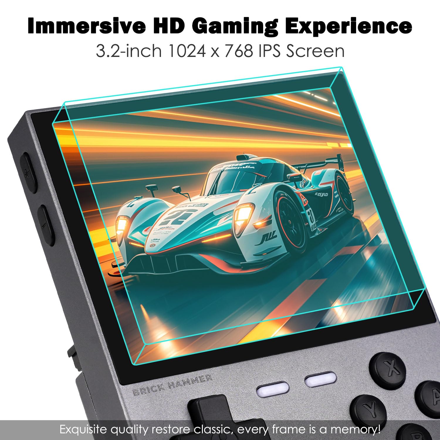 Amazon | Trimui Brick Hammer 手持ちゲームコンソール 3.2インチIPS